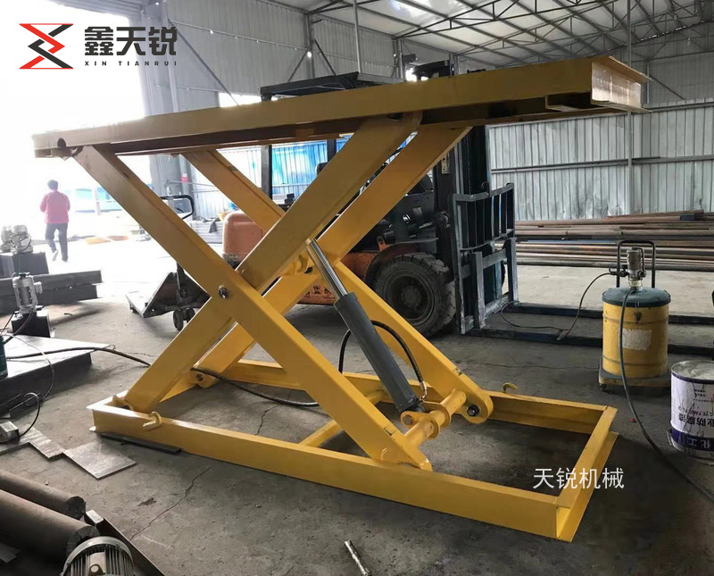 定西单剪叉固定式液压升降机